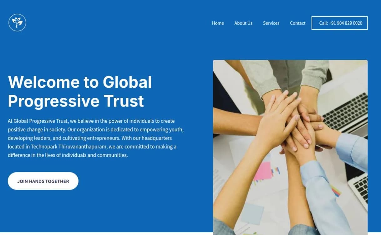 Charity trust web design services