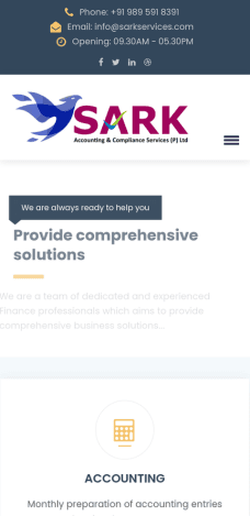 Accounting services web design